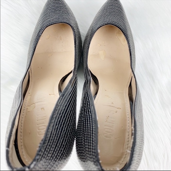Colin Stuart Black Stitched Pumps - Picture 6 of 6